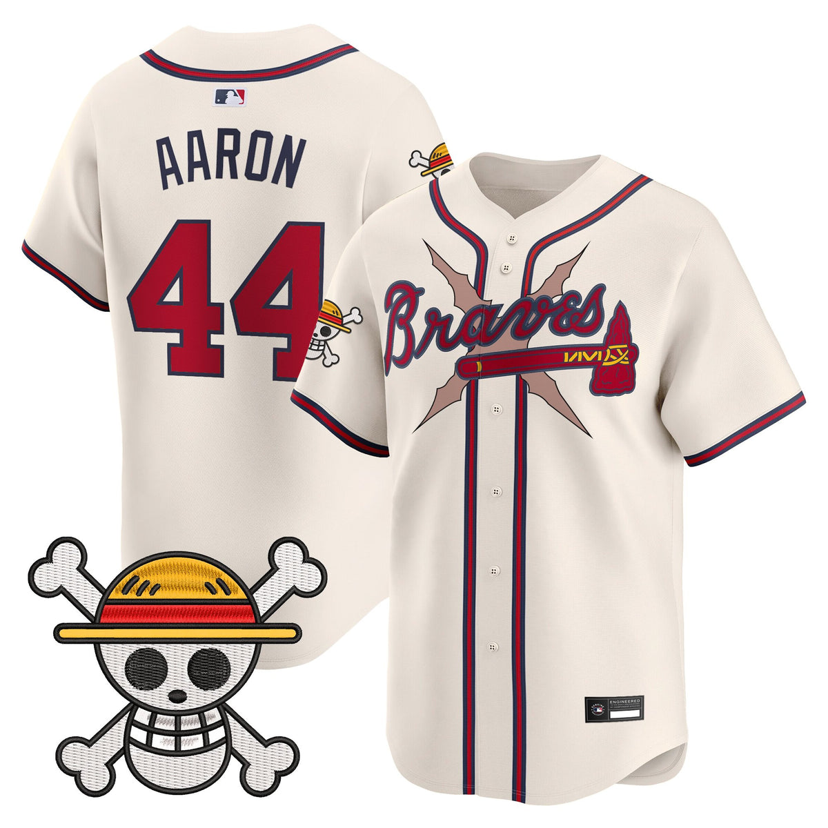 Men's Atlanta Braves x One Piece Vapor Premier Limited Jersey - Stitched