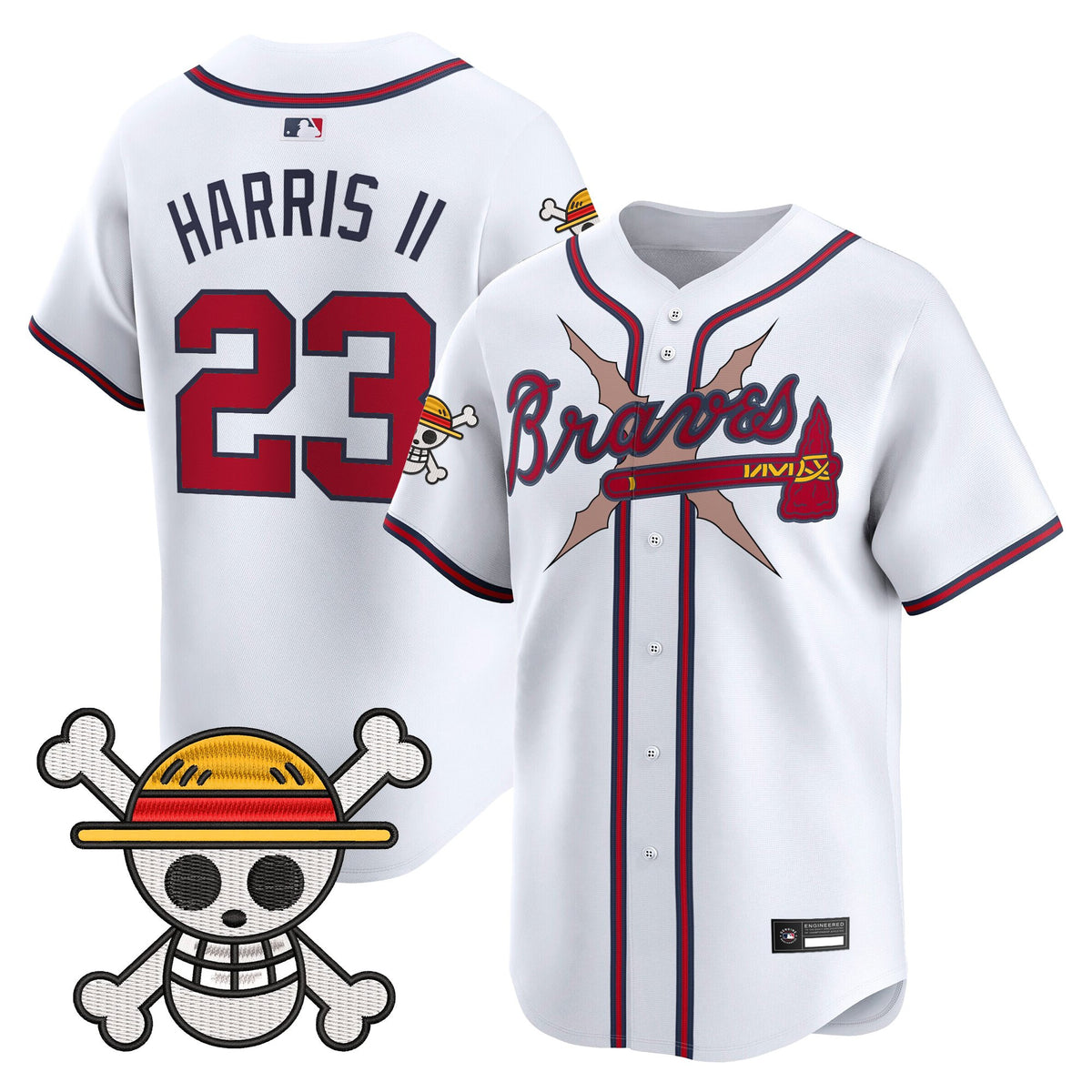 Men's Atlanta Braves x One Piece Vapor Premier Limited Jersey - Stitched