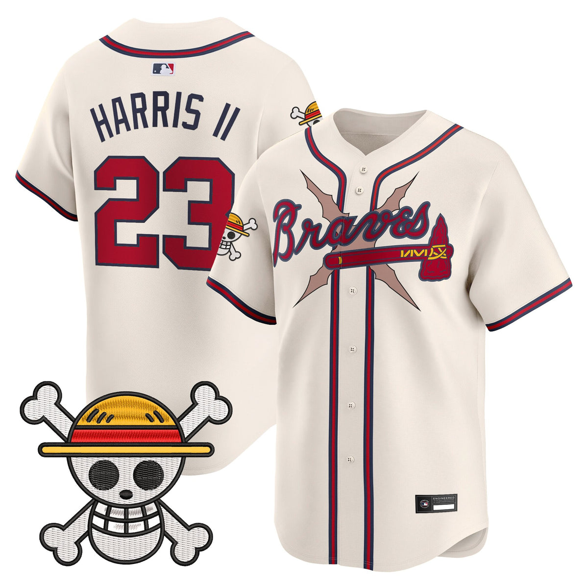 Men's Atlanta Braves x One Piece Vapor Premier Limited Jersey - Stitched