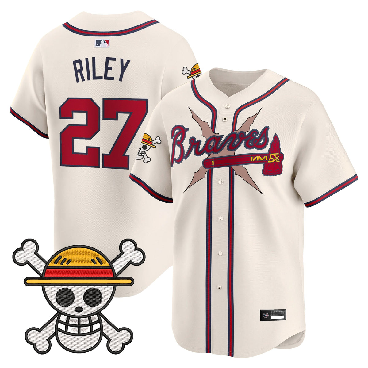 Men's Atlanta Braves x One Piece Vapor Premier Limited Jersey - Stitched