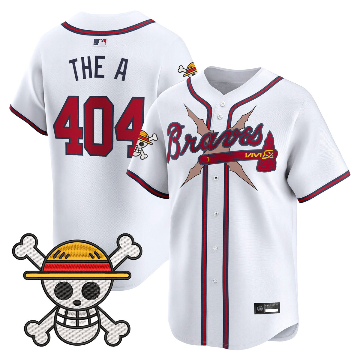 Men's Atlanta Braves x One Piece Vapor Premier Limited Jersey - Stitched