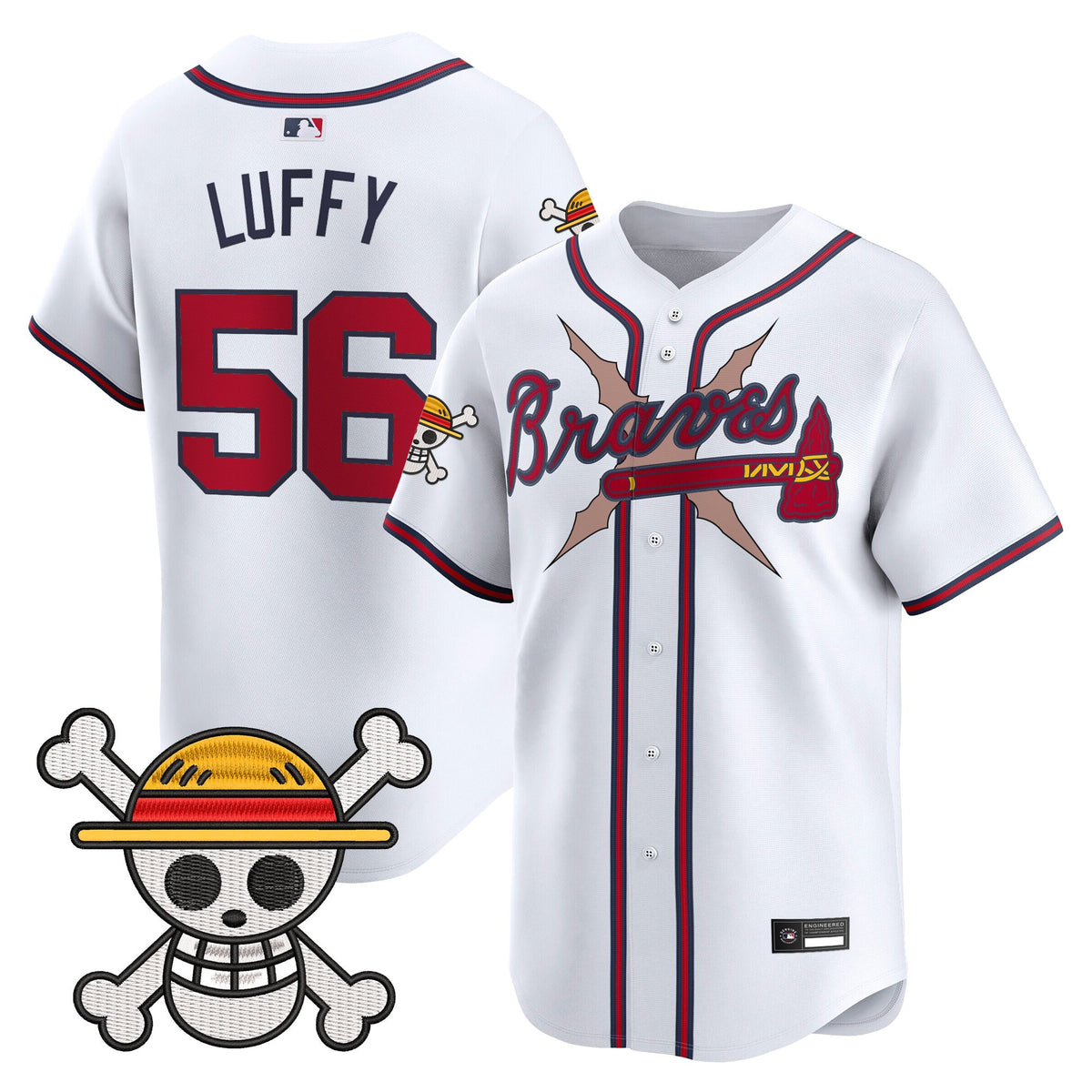 Men's Atlanta Braves x One Piece Vapor Premier Limited Jersey - Stitched