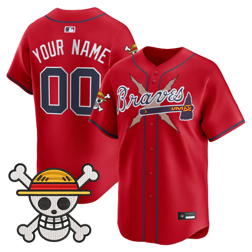 Atlanta Braves x One Piece Vapor Premier Limited Custom Jersey - Stitched