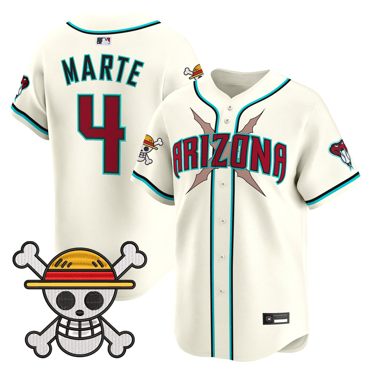 Men's Diamondbacks x One Piece Vapor Premier Limited Jersey - Stitched