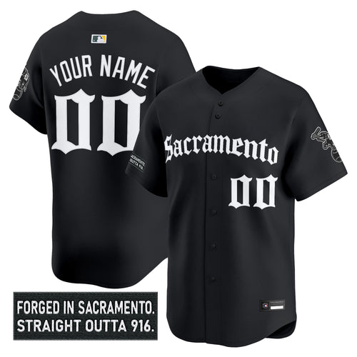 Athletics 'Sacramento Gothic Edition' Vapor Premier Limited Custom Jersey - All Stitched