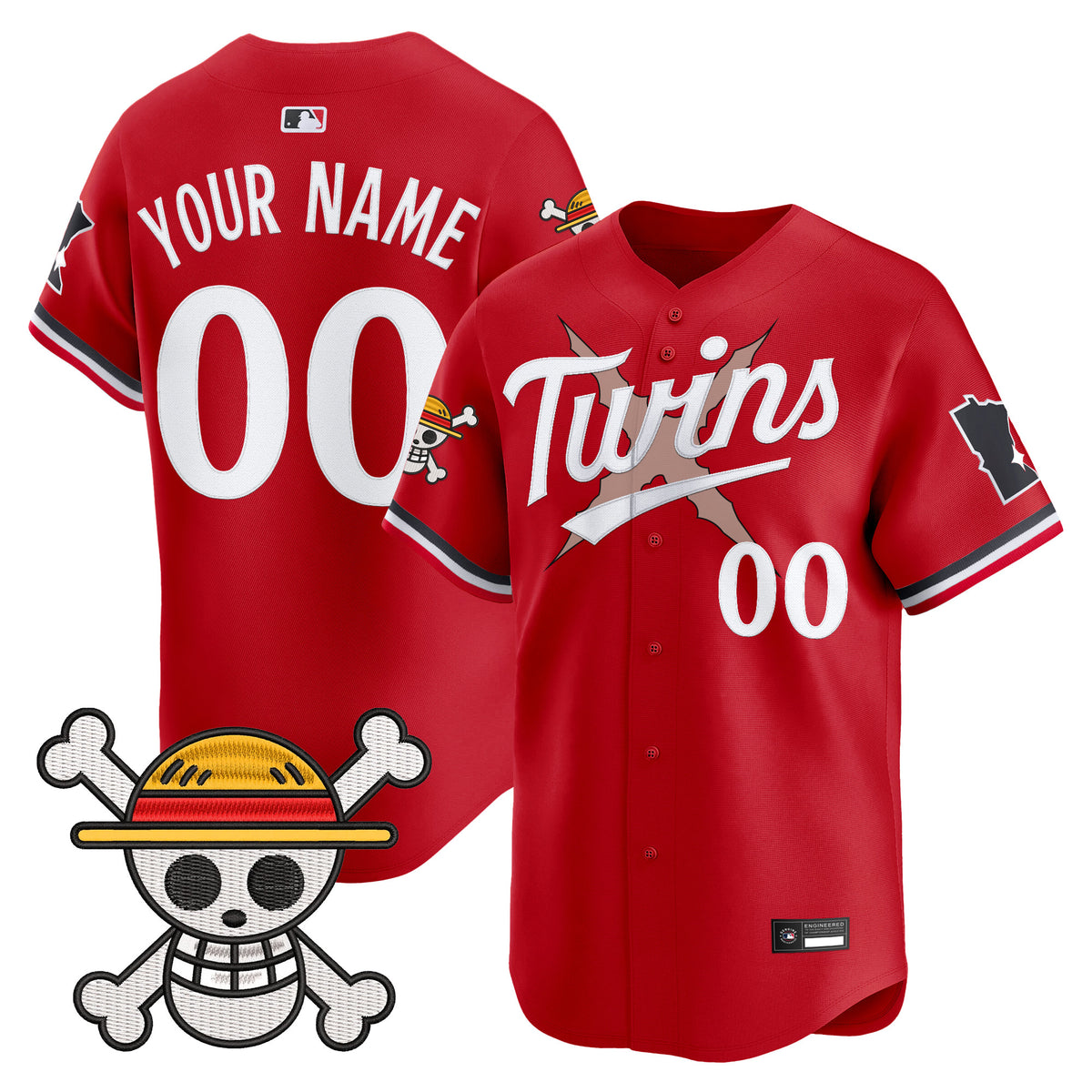 Minnesota Twins x One Piece Vapor Premier Limited Custom Jersey - Stitched