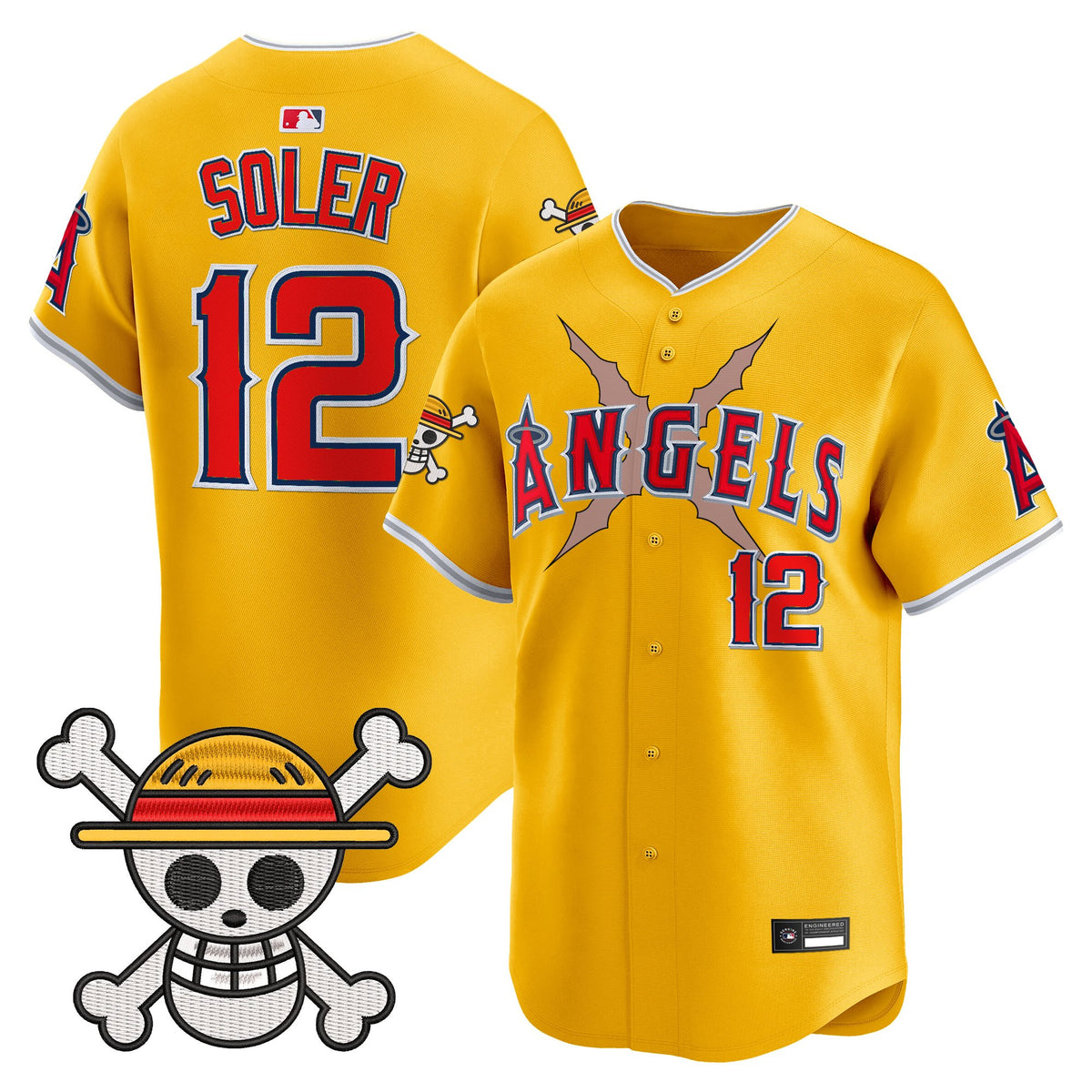 Men's Los Angeles Angels x One Piece Vapor Premier Limited Jersey - Stitched