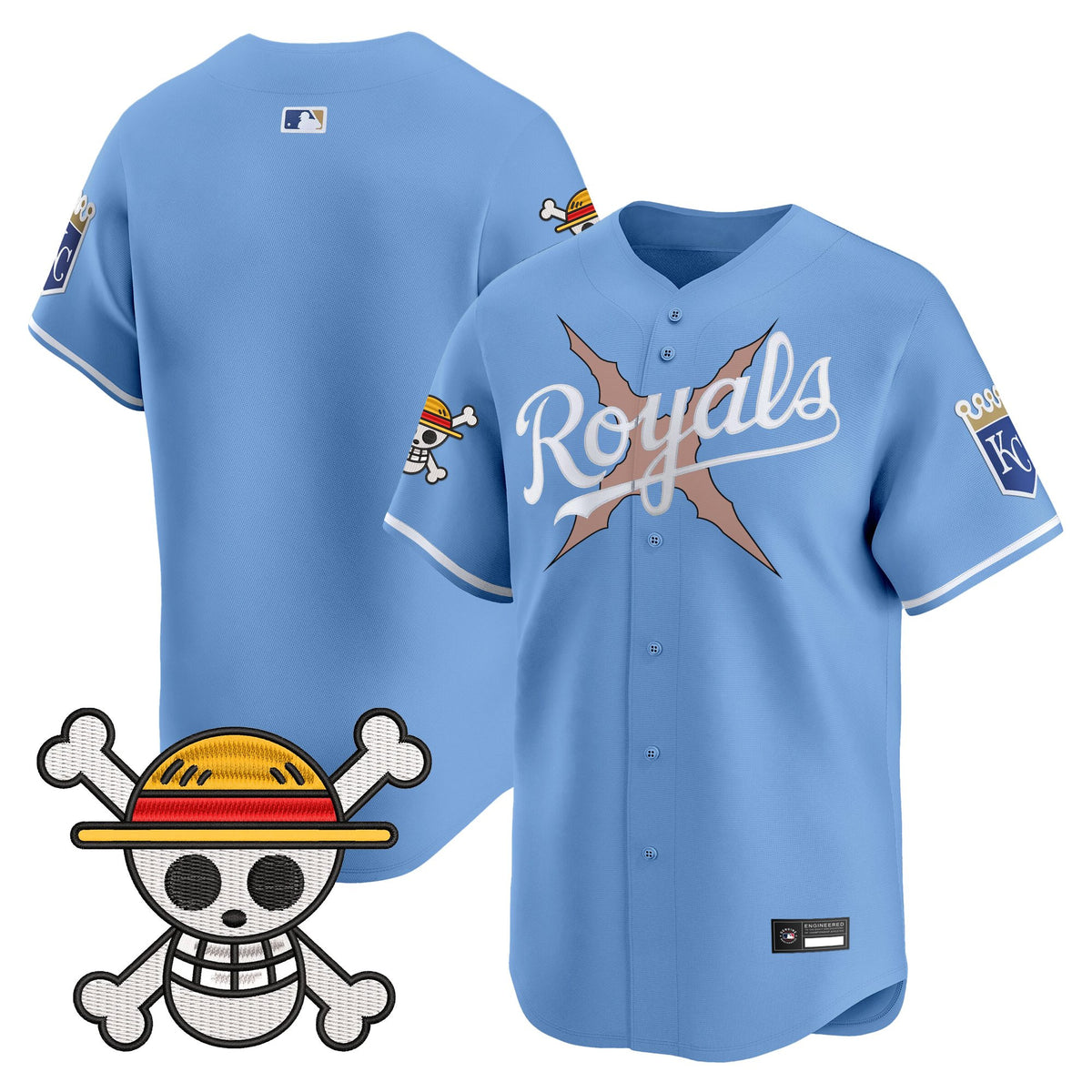 Men's Kansas City Royals x One Piece Vapor Premier Limited Jersey - Stitched