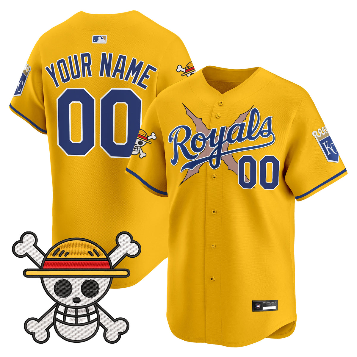 Kansas City Royals x One Piece Vapor Premier Limited Custom Jersey - Stitched