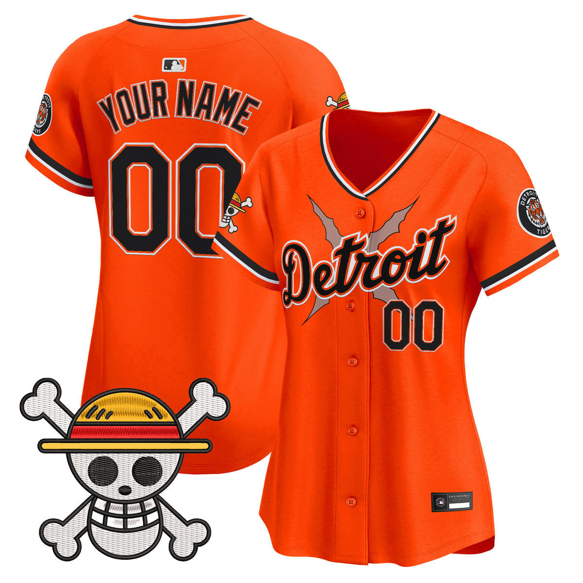 Detroit Tigers x One Piece Vapor Premier Limited Custom Jersey - Stitched