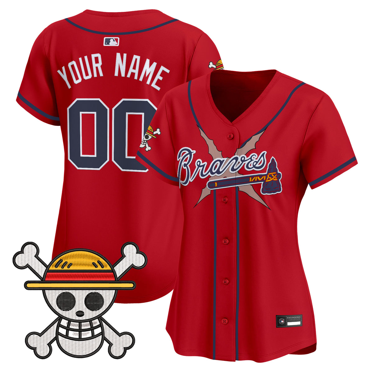 Atlanta Braves x One Piece Vapor Premier Limited Custom Jersey - Stitched