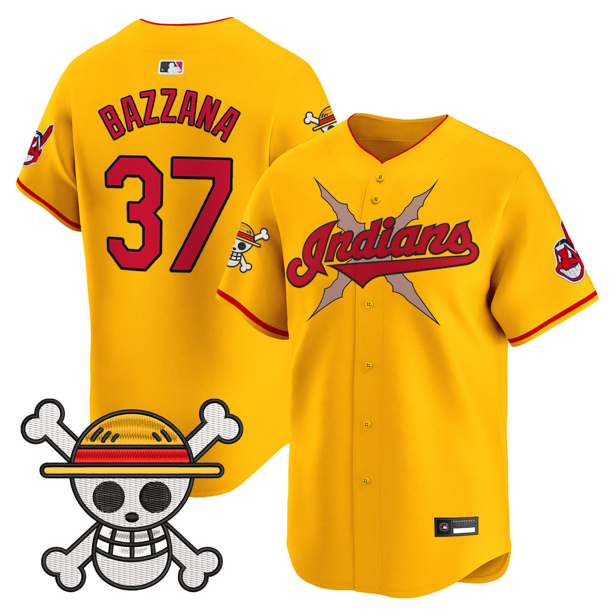 Men's Cleveland Indians x One Piece Vapor Premier Limited Jersey - Stitched