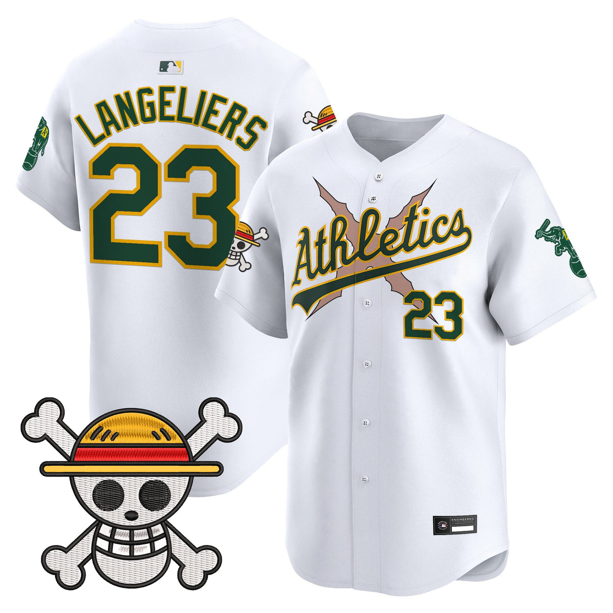 Men's Athletics x One Piece Vapor Premier Limited Jersey - Stitched