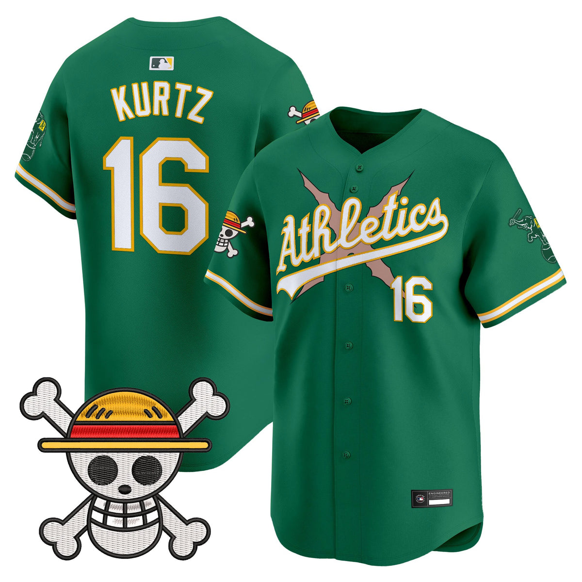 Men's Athletics x One Piece Vapor Premier Limited Jersey - Stitched