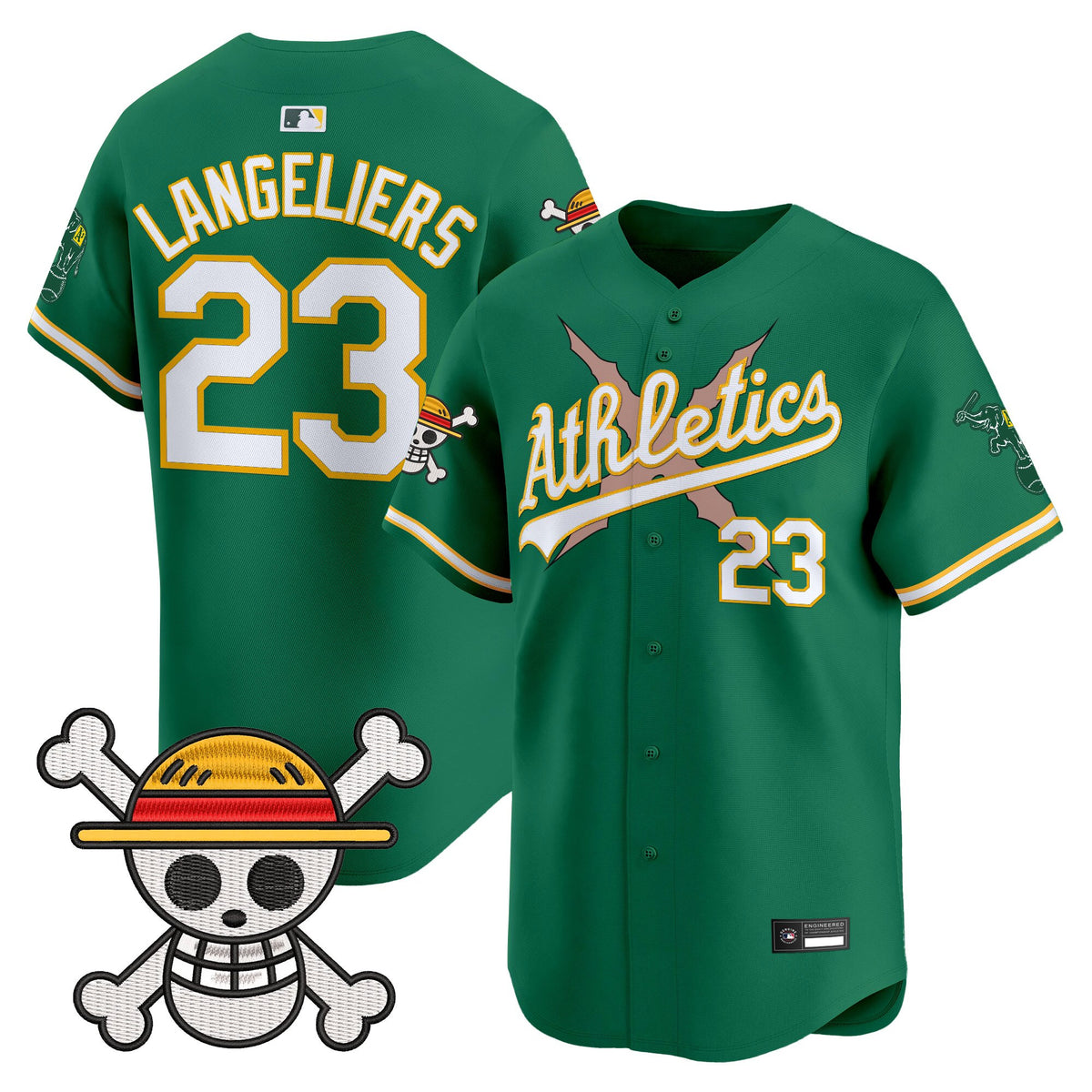 Men's Athletics x One Piece Vapor Premier Limited Jersey - Stitched