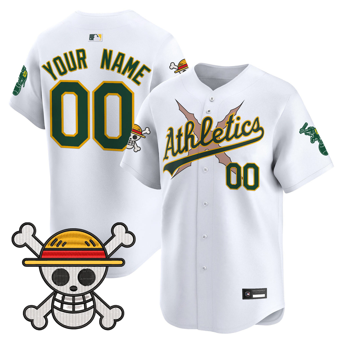 Athletics x One Piece Vapor Premier Limited Custom Jersey - Stitched