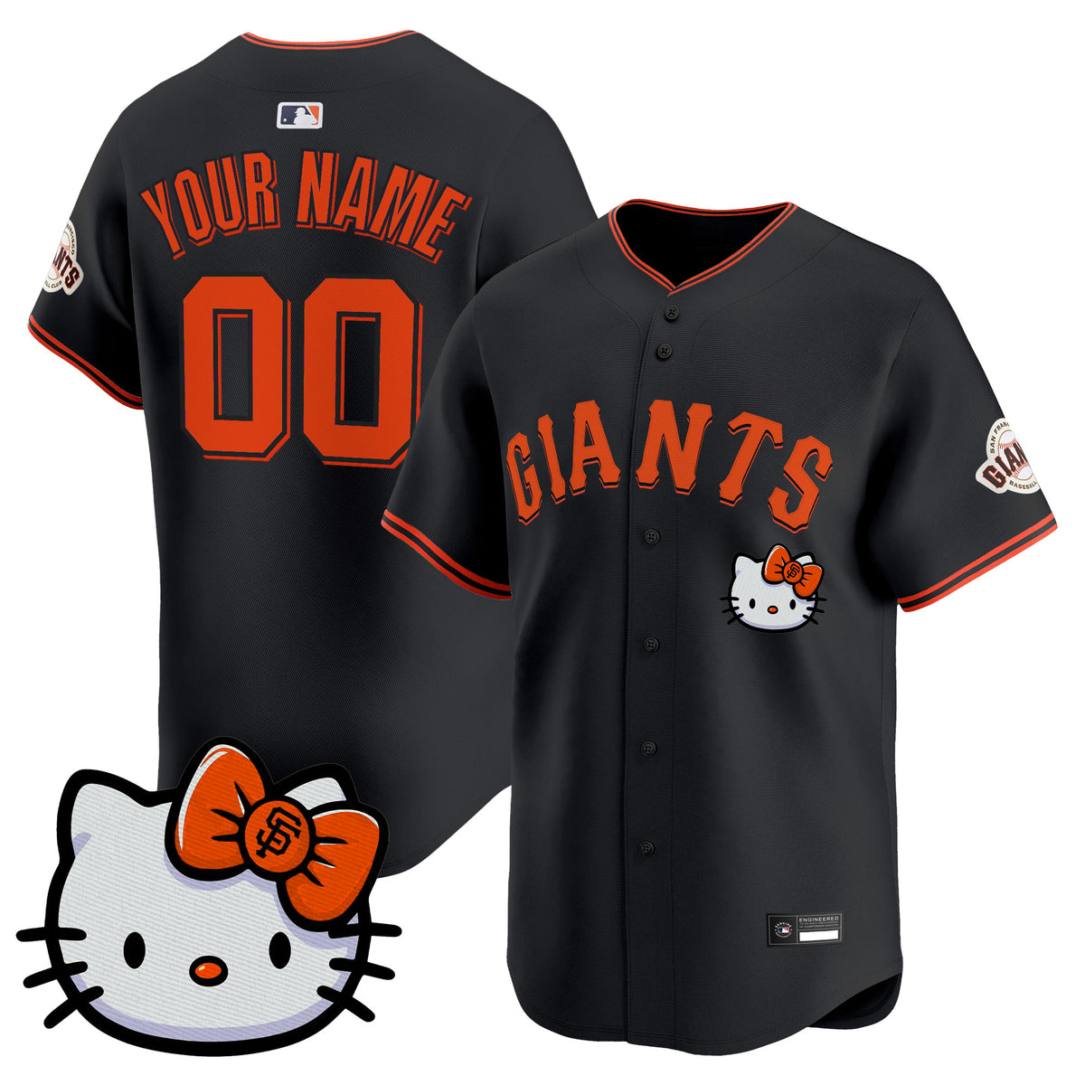 San Francisco Giants Hello Kitty Vapor Premier Limited Custom Jersey – All Stitched