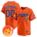 Cleveland Indians x Dragon Ball Vapor Premier Limited Custom Jersey - All Stitched