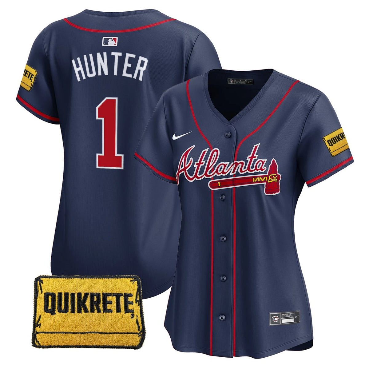Hunter Atlanta Braves Vapor Premier Limited Jersey - Stitched