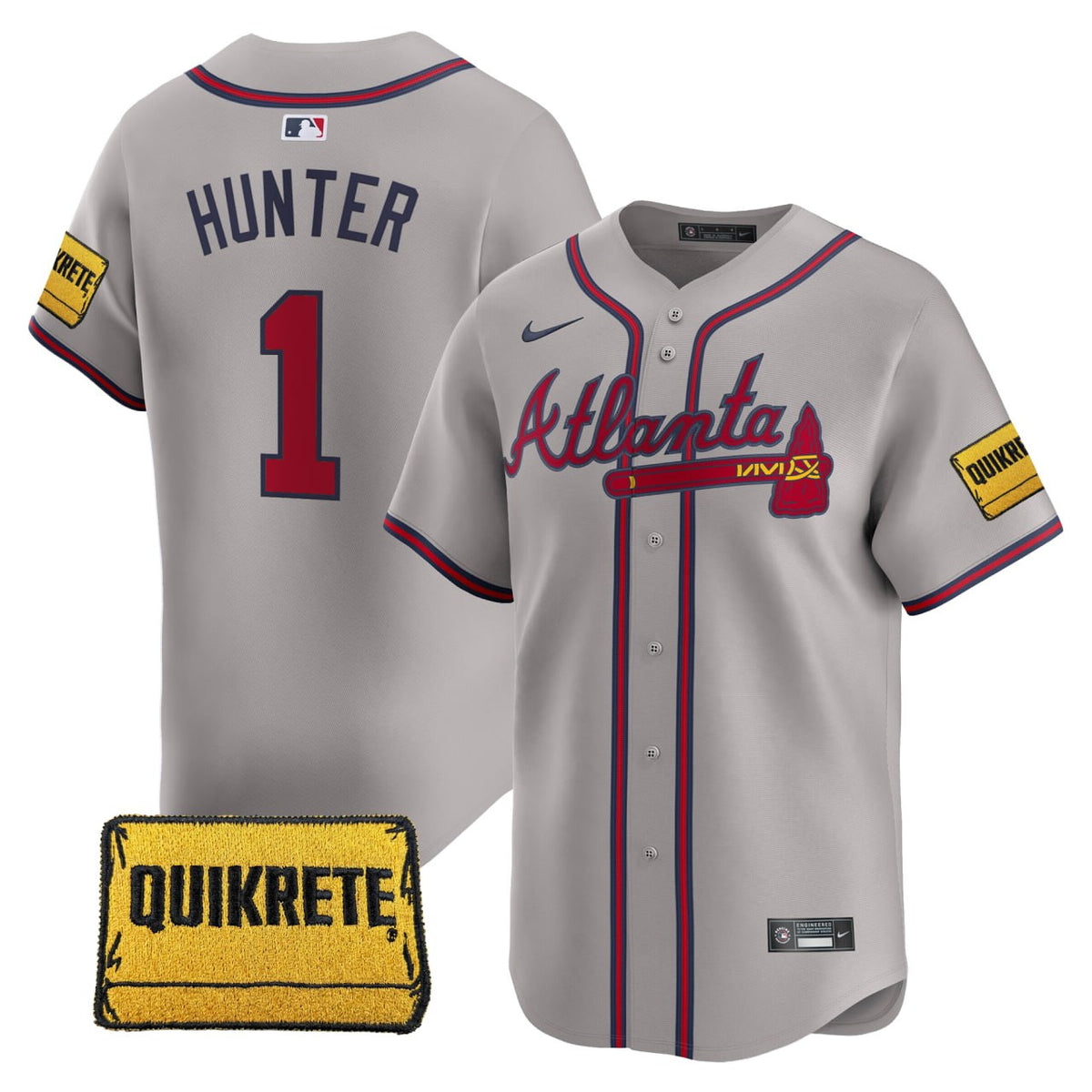 Hunter Atlanta Braves Vapor Premier Limited Jersey - Stitched