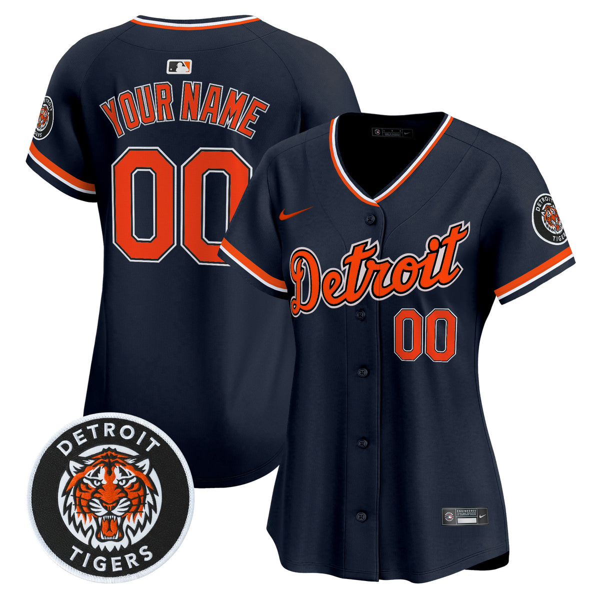Detroit Tigers 2026 Alternate Vapor Premier Limited Custom Jersey - All Stitched