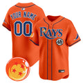 Tampa Bay Rays x Dragon Ball Vapor Premier Limited Custom Jersey - All Stitched