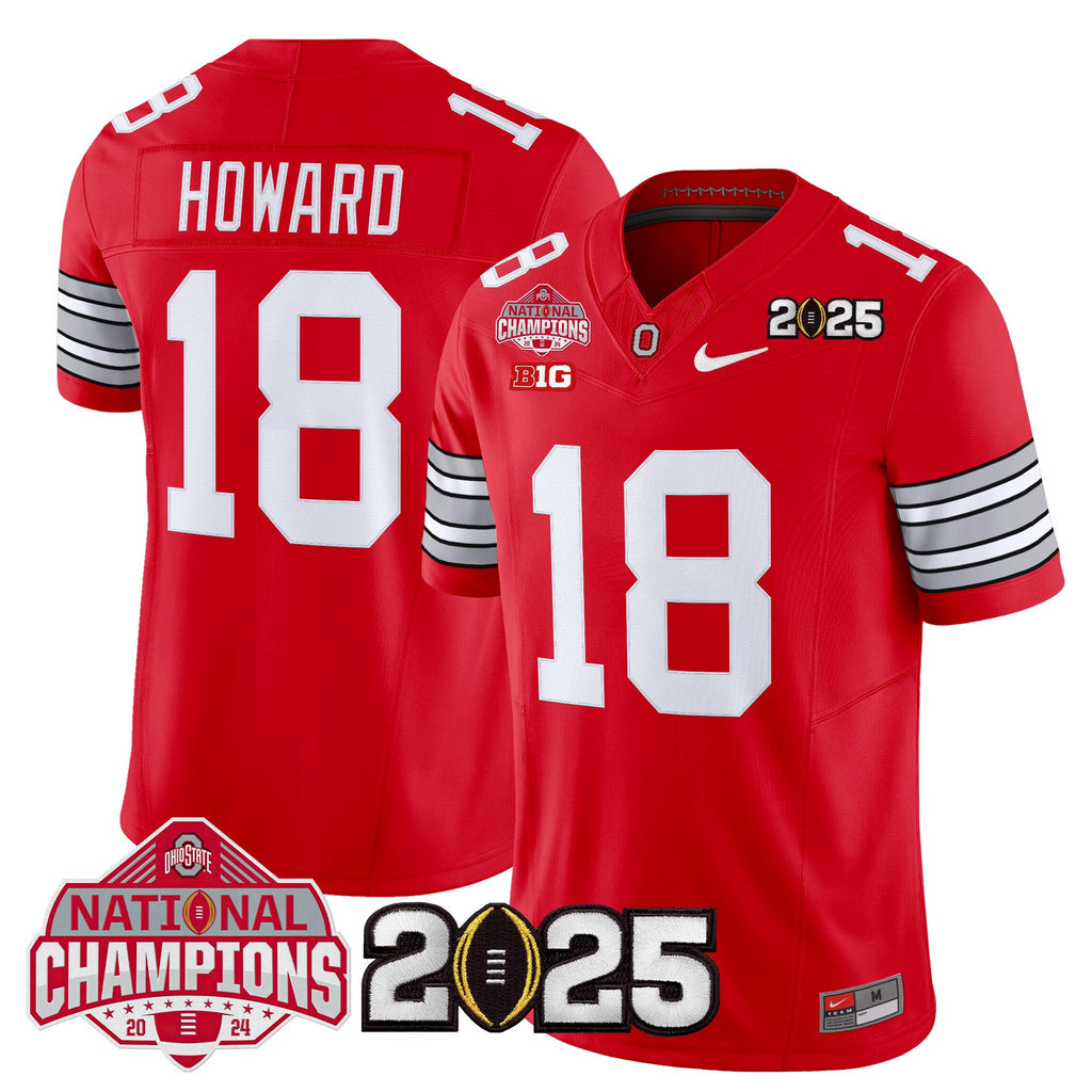 Men's Ohio State Buckeyes 2026 "Tunnel Vision" National Champions Patch Vapor Limited Jersey - All Stitched