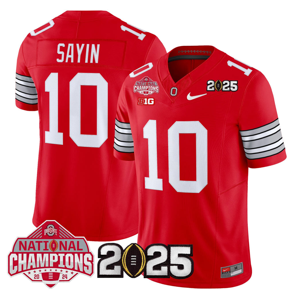 Men's Ohio State Buckeyes 2026 "Tunnel Vision" National Champions Patch Vapor Limited Jersey - All Stitched