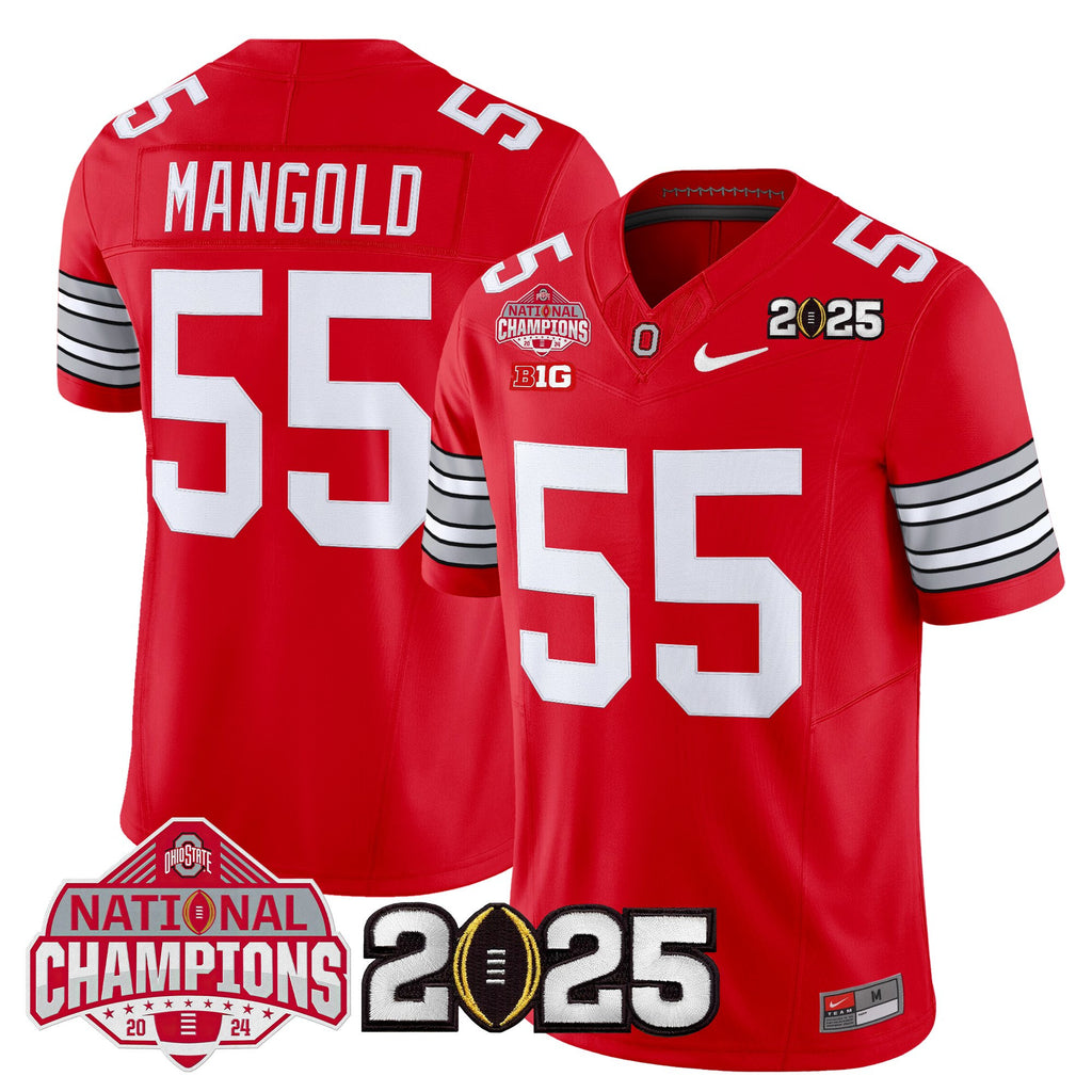 Men's Ohio State Buckeyes 2026 "Tunnel Vision" National Champions Patch Vapor Limited Jersey - All Stitched