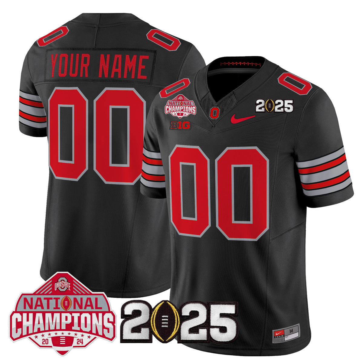 Ohio State Buckeyes 2026 "Tunnel Vision" National Champions Patch Vapor Limited Custom Jersey - All Stitched