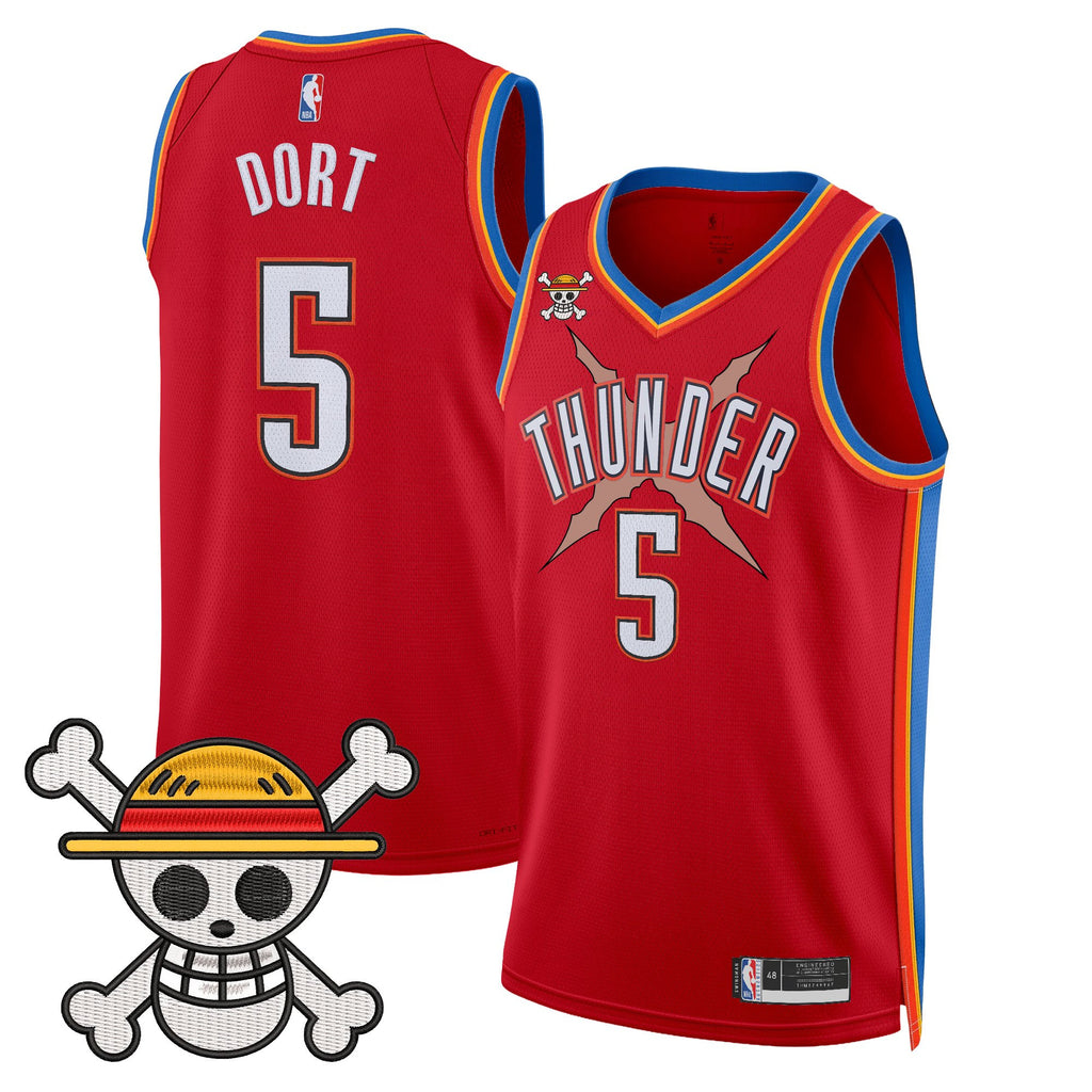 Men's Oklahoma City Thunder x One Piece Swingman Jersey- Stitched