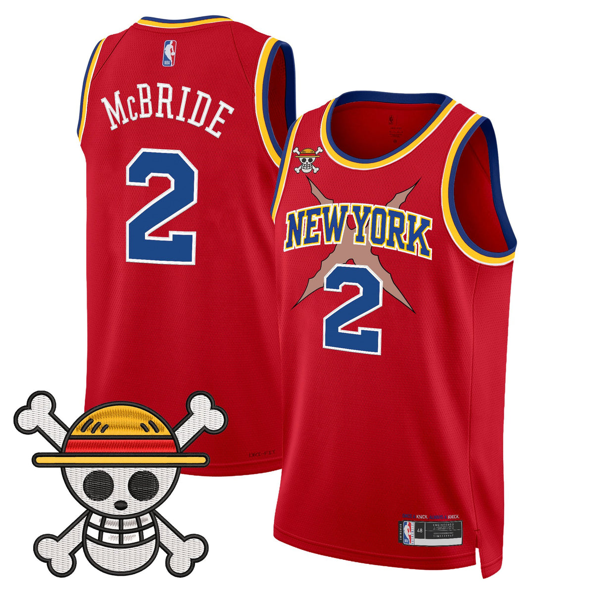 Men's New York Knicks x One Piece Swingman Jersey- Stitched