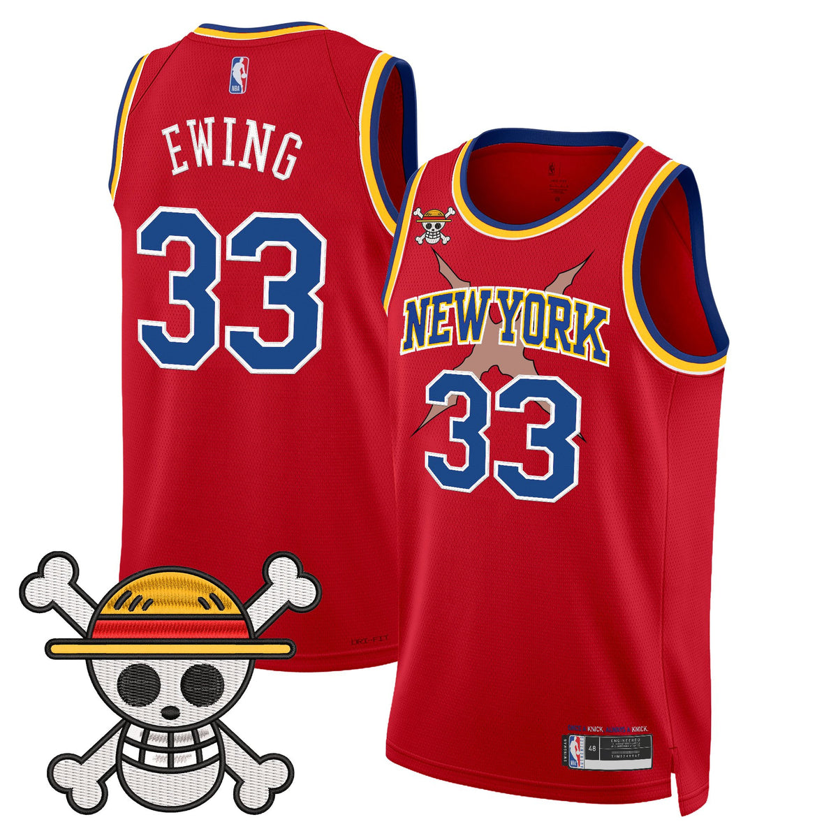 Men's New York Knicks x One Piece Swingman Jersey- Stitched