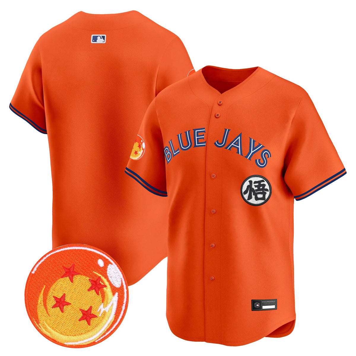 Men's Blue Jays x Dragon Ball Vapor Premier Limited Jersey - All Stitched