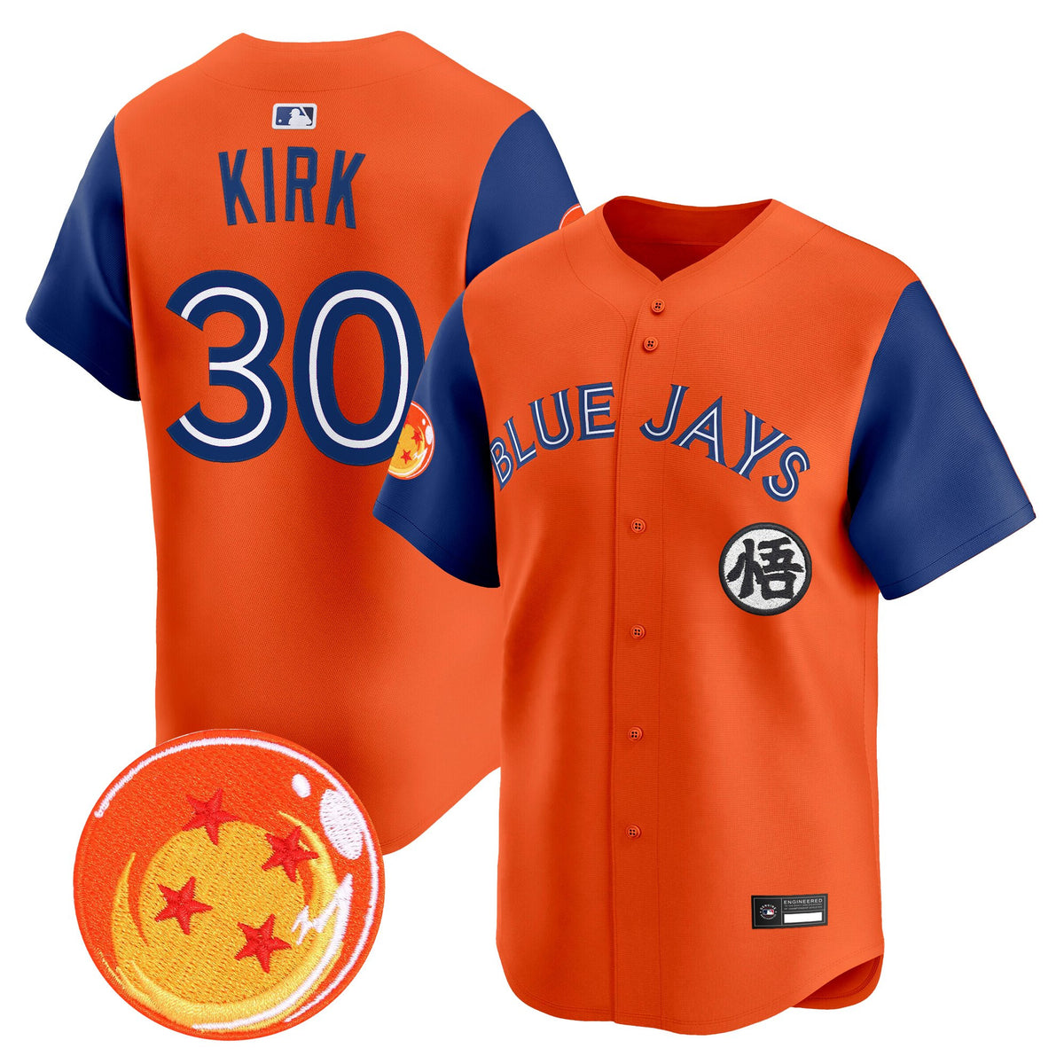 Men's Blue Jays x Dragon Ball Vapor Premier Limited Jersey - All Stitched