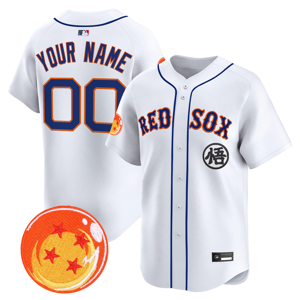 Boston Red Sox x Dragon Ball Vapor Premier Limited Custom Jersey - All Stitched