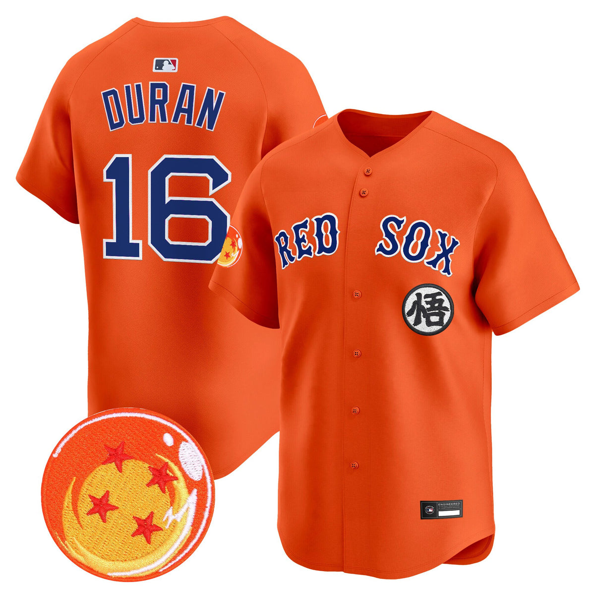 Men's Boston Red Sox x Dragon Ball Vapor Premier Limited Jersey - All Stitched