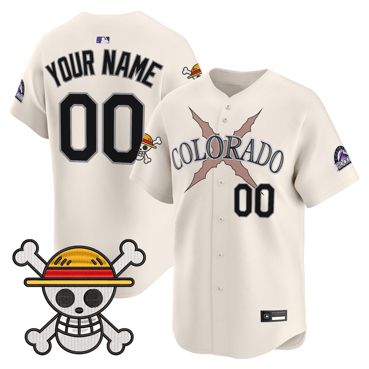 Colorado Rockies x One Piece Vapor Premier Limited Custom Jersey - Stitched