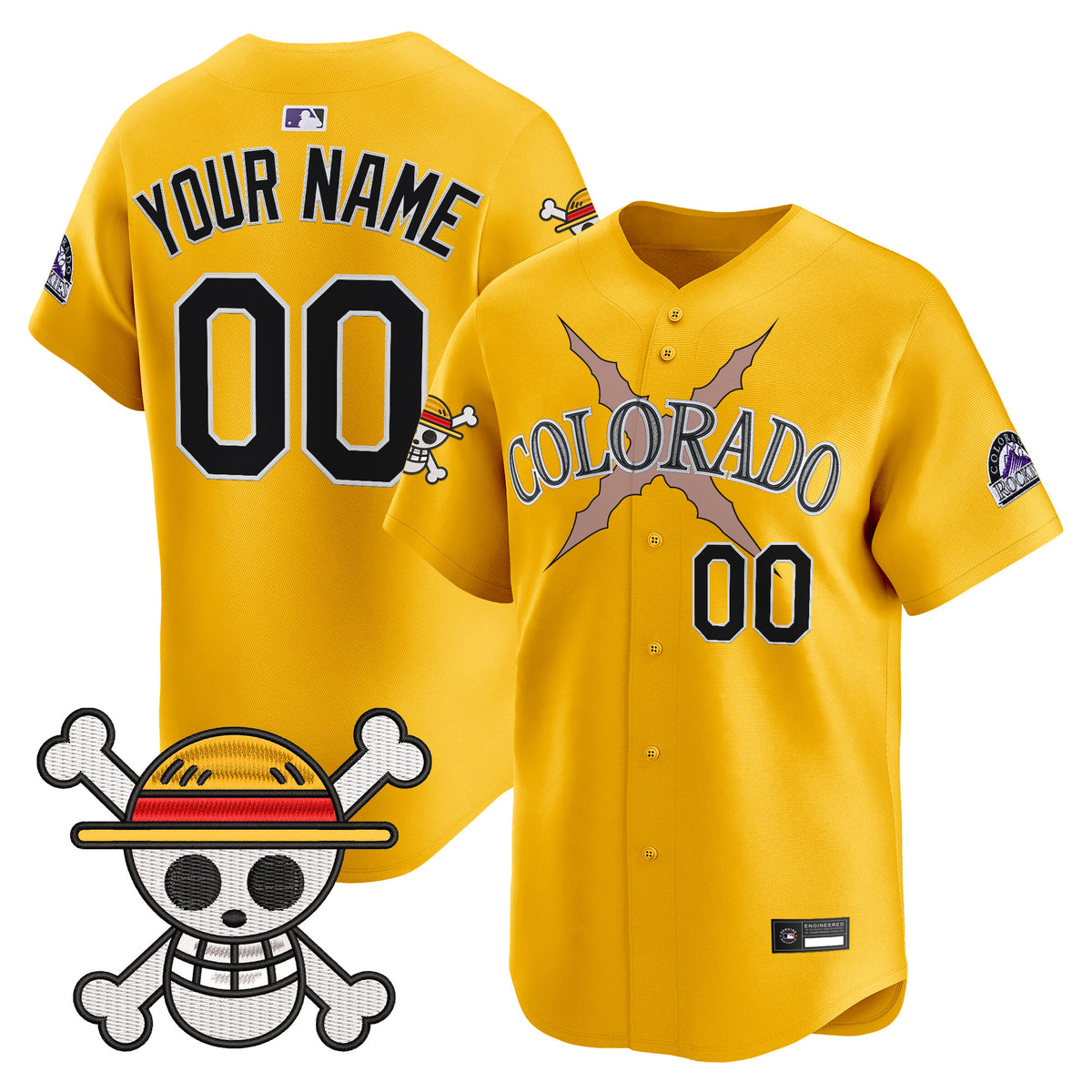 Colorado Rockies x One Piece Vapor Premier Limited Custom Jersey - Stitched