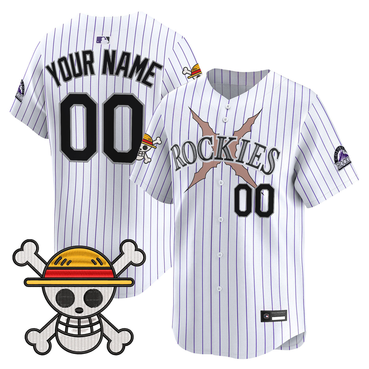Colorado Rockies x One Piece Vapor Premier Limited Custom Jersey - Stitched