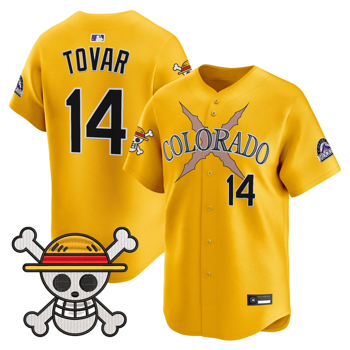 Men's Colorado Rockies x One Piece Vapor Premier Limited Jersey - Stitched