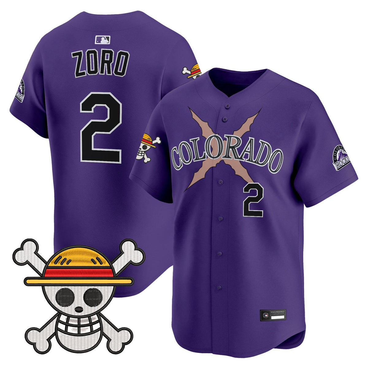 Men's Colorado Rockies x One Piece Vapor Premier Limited Jersey - Stitched