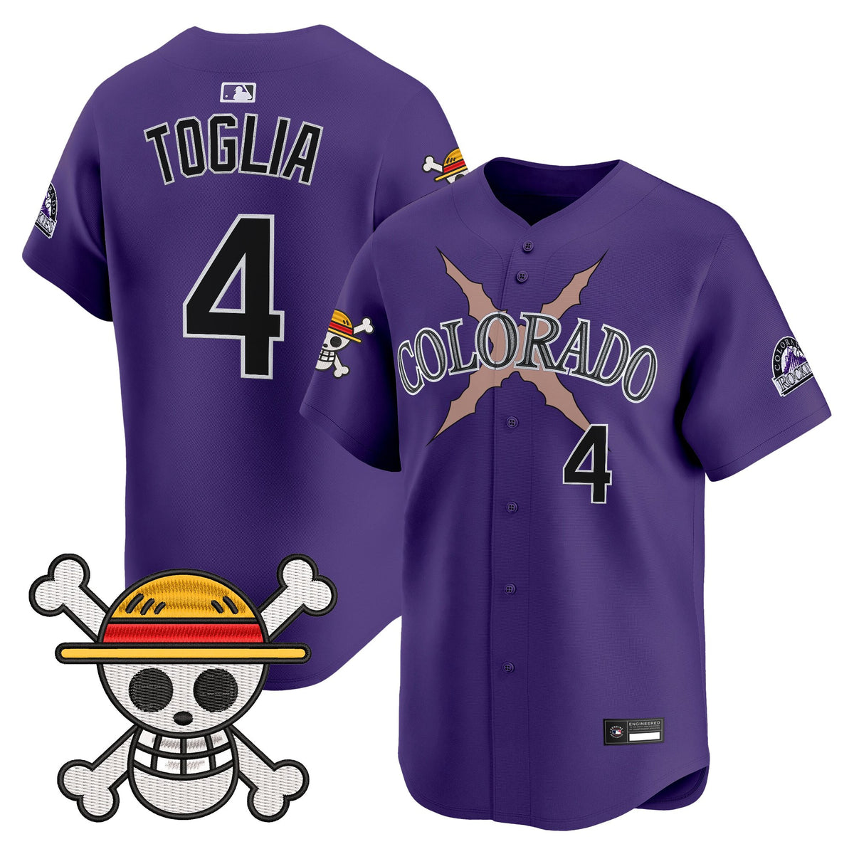 Men's Colorado Rockies x One Piece Vapor Premier Limited Jersey - Stitched