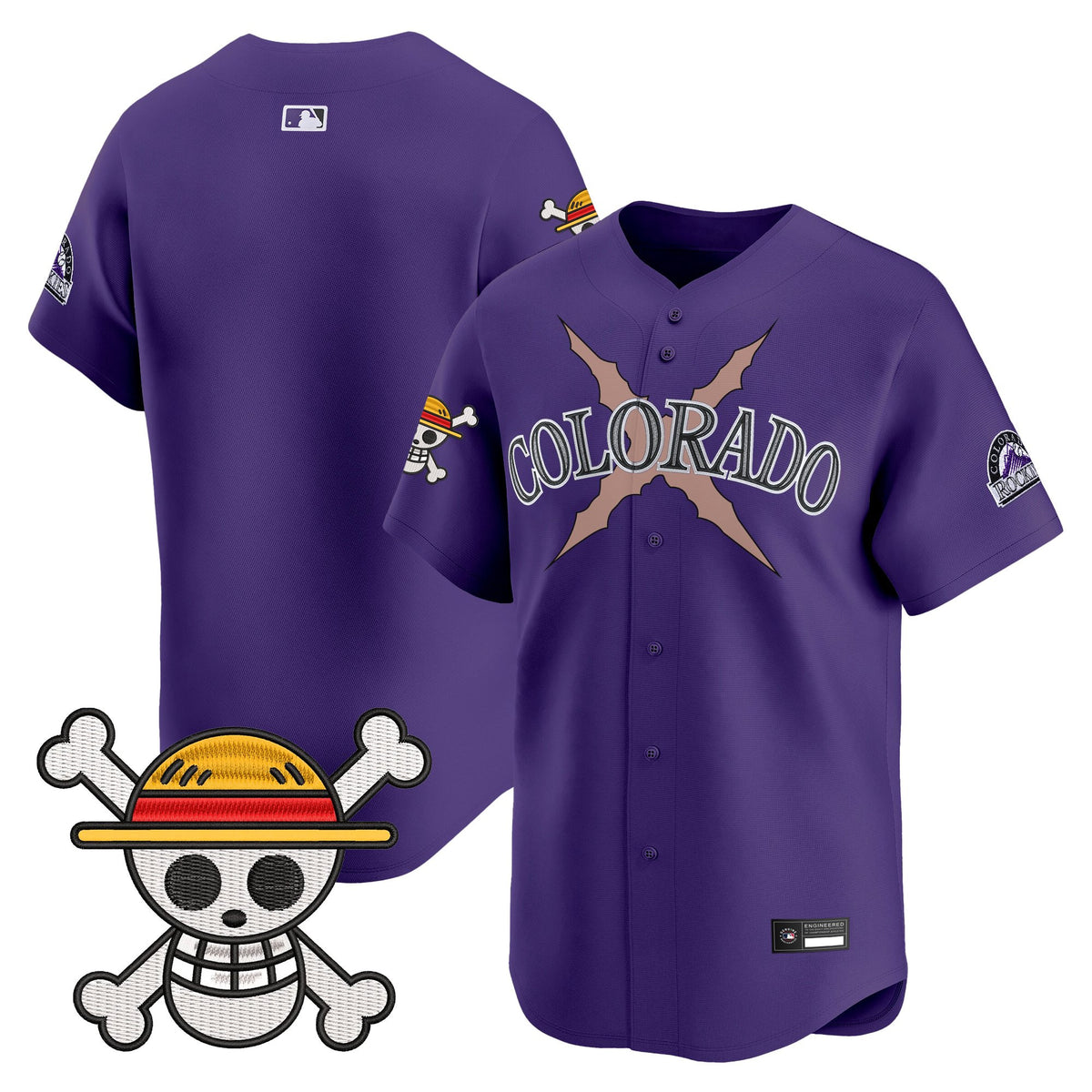 Men's Colorado Rockies x One Piece Vapor Premier Limited Jersey - Stitched