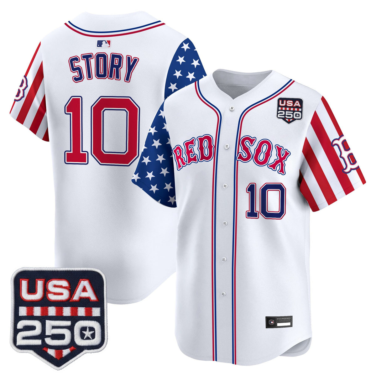 Men's Boston Red Sox "America 250 Edition" Vapor Premier Limited Jersey - All Stitched
