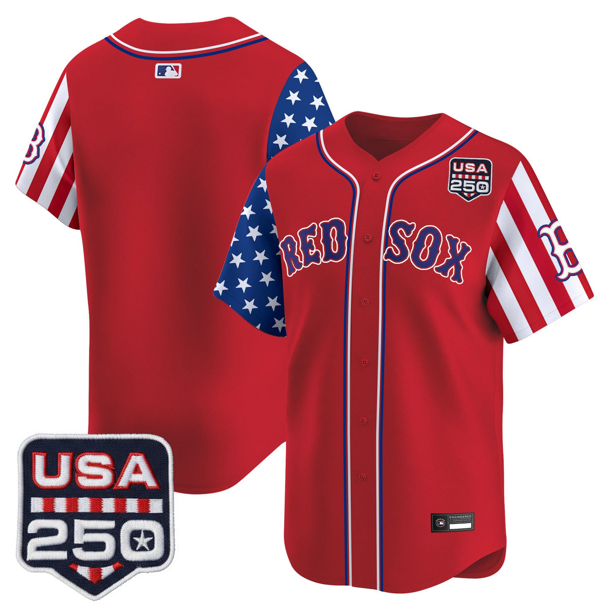 Men's Boston Red Sox "America 250 Edition" Vapor Premier Limited Jersey - All Stitched