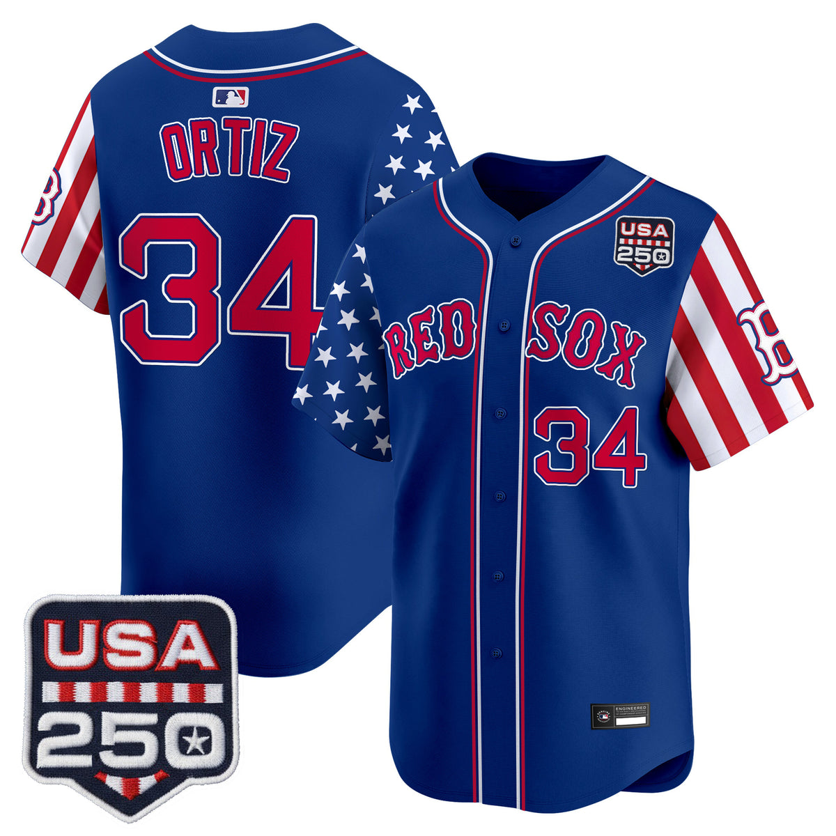 Men's Boston Red Sox "America 250 Edition" Vapor Premier Limited Jersey - All Stitched