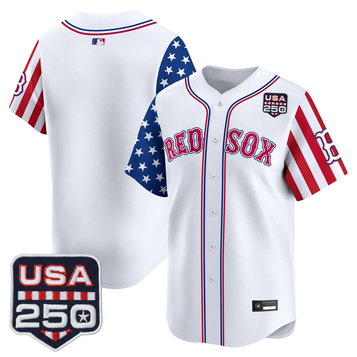 Men's Boston Red Sox "America 250 Edition" Vapor Premier Limited Jersey - All Stitched