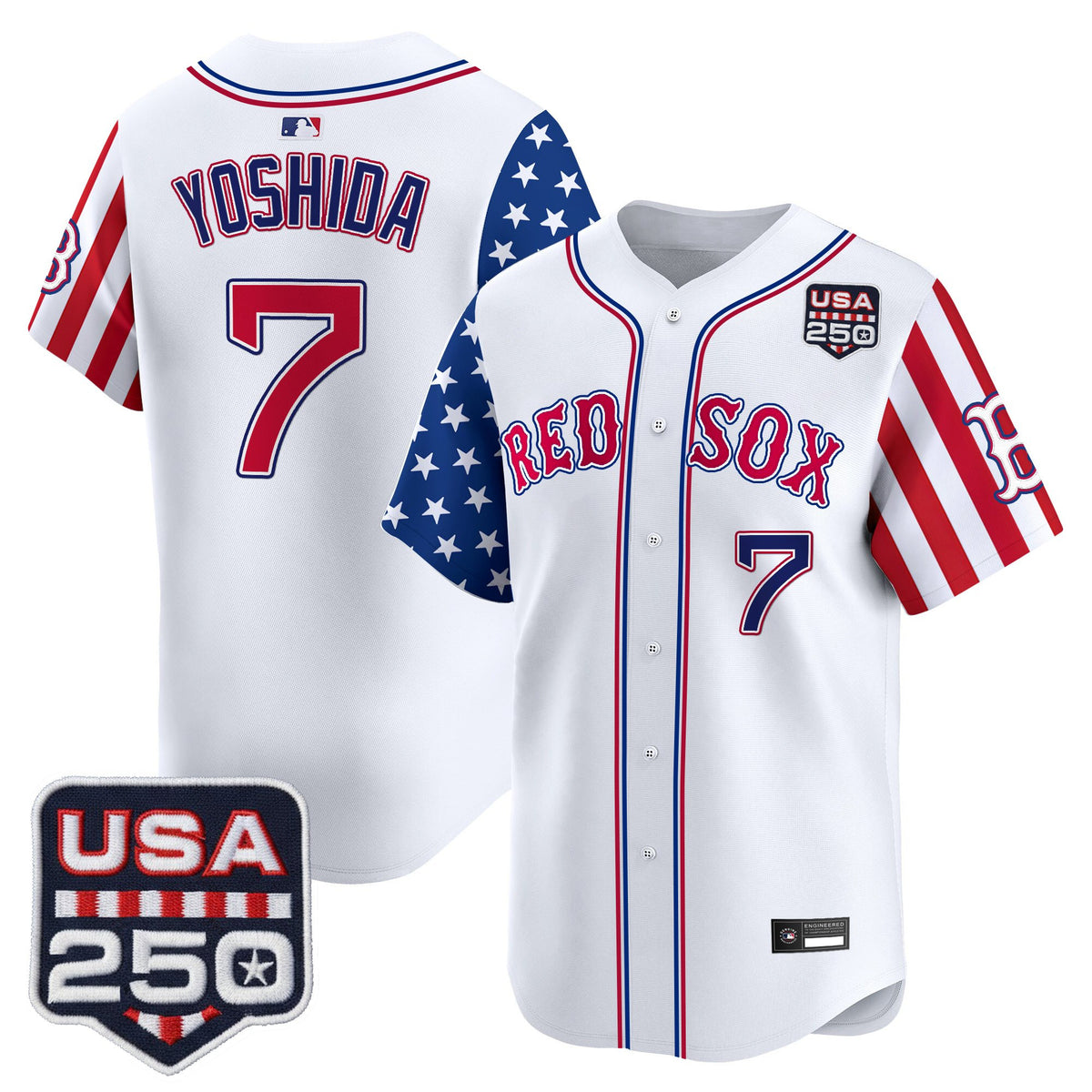 Men's Boston Red Sox "America 250 Edition" Vapor Premier Limited Jersey - All Stitched