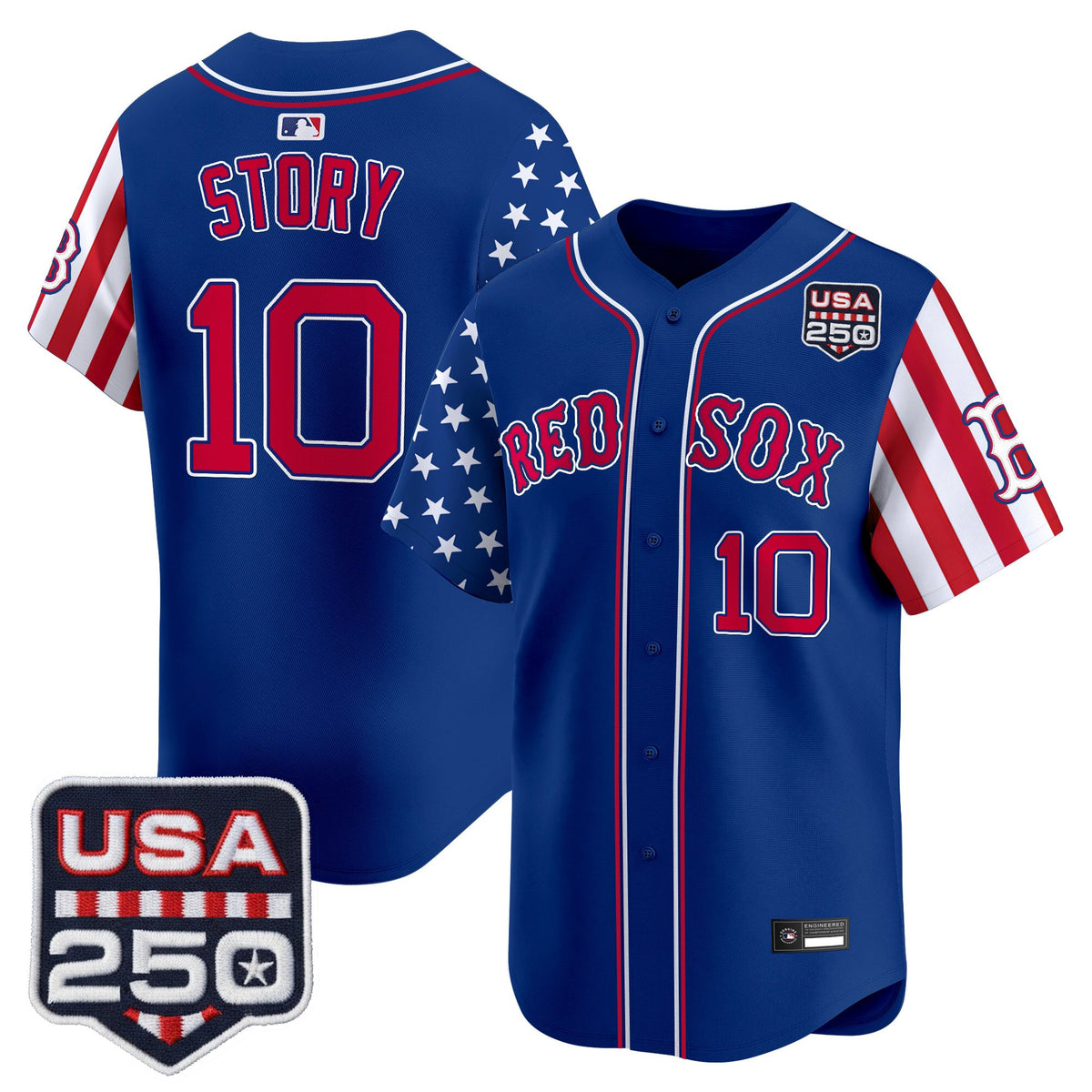 Men's Boston Red Sox "America 250 Edition" Vapor Premier Limited Jersey - All Stitched